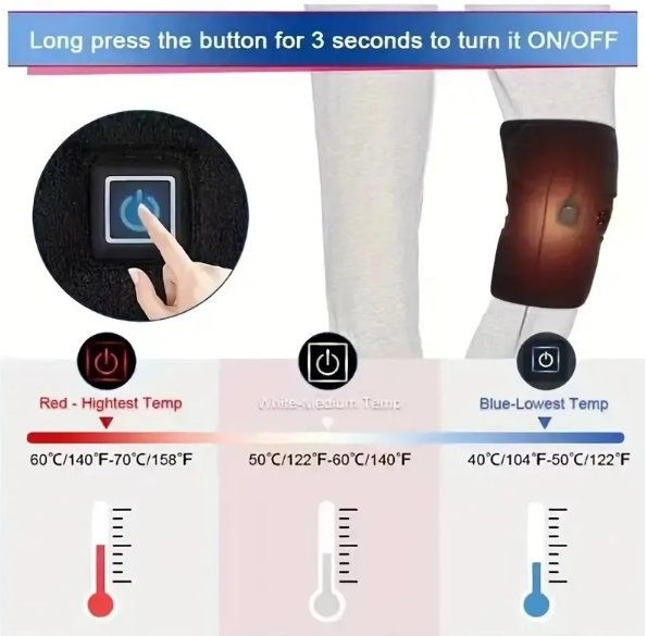 Heated Vibration Massage Wrap for Shoulder, Arm, and Knee
